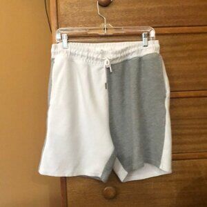 BP gray and white shorts, size medium